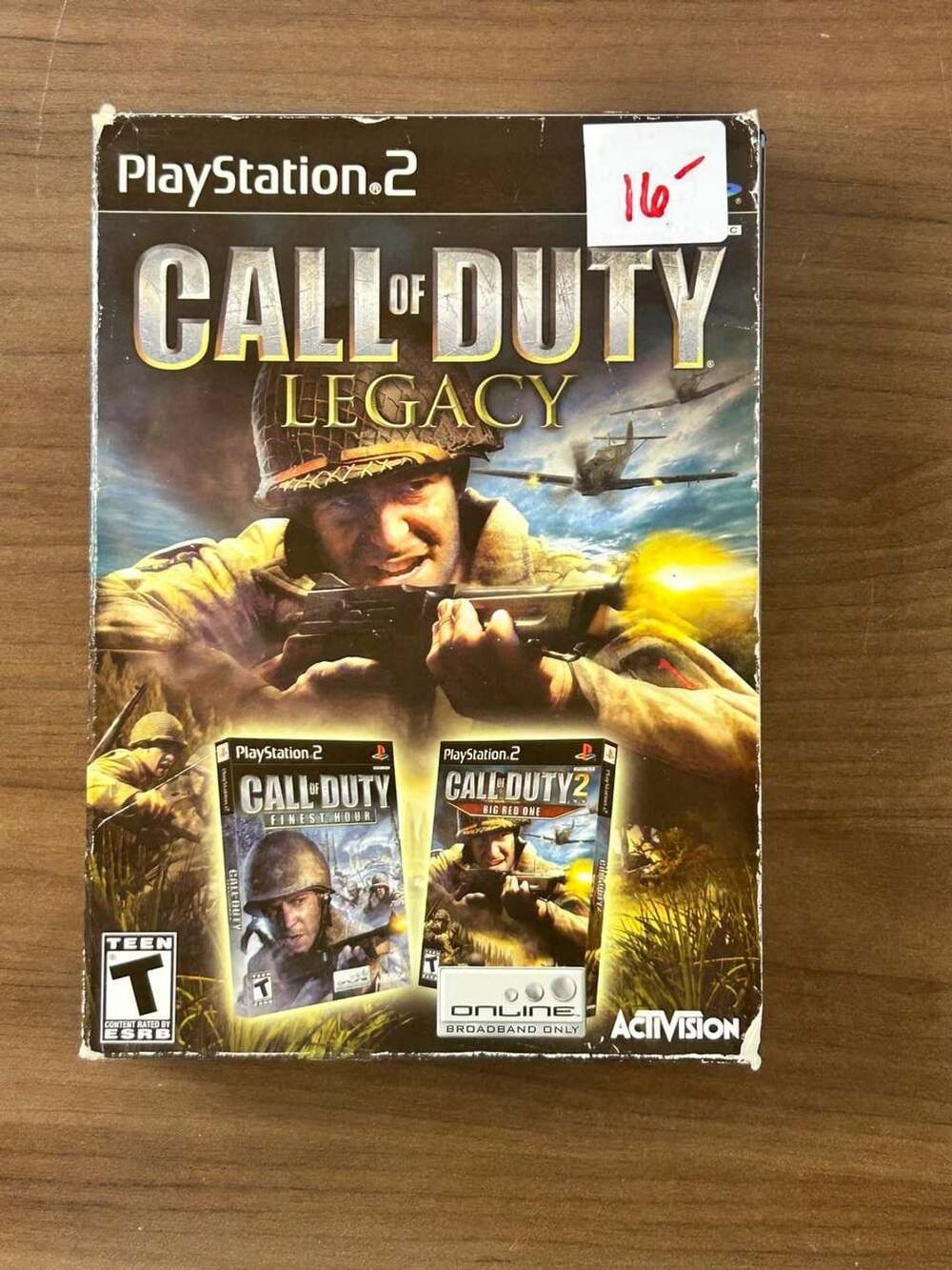 Call of Duty Legacy PS2 2007 2-Game Set Finest Hour Big Red One w/ Box